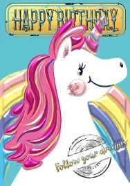 karnet-a5-urodziny-jednorozec