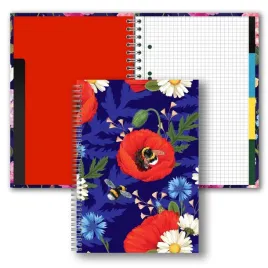 brulion-b5-160k-kratka-kwiaty-polskie-penmate