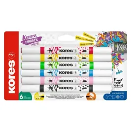 markery-akrylowe-kreative-dwustronne-6szt