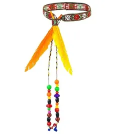 opaska-hipiska-z-koralikami-i-piorkiem