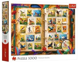 puzzle-1000-kolekcja-znaczkow-atlas-ptakow-trefl