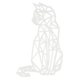 dekoracja-scienna-obraz-azurowy-duzy-bialy-geometryczny-kot-kotek-3d-27-cm