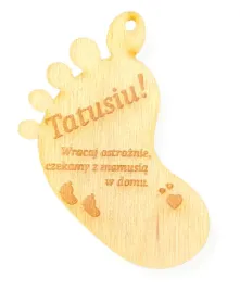 drewniana-zawieszka-do-samochodu-auta-stopka-stopa-grawer-wracaj-ostroznie