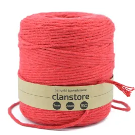 sznurek-bawelniany-do-makramy-3mm-200m-czerwony