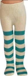 rajstopy-dla-lalek-32cm-kremowe-w-zielone-paski