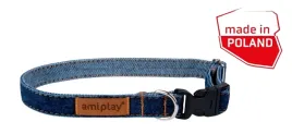 obroza-regulowana-denim-l-granatowy-amiplay