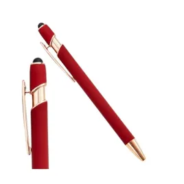 dlugopis-metalowy-dla-kobiet-z-soft-touch-czerwony-czarny-wklad