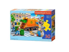 puzzle-dla-dzieci-castorland-30-el-pomaranczowa-smieciarka-ciezarowka-tir