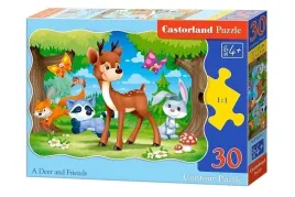 puzzle-dla-dzieci-castorland-30-el-jelen-i-przyjaciele-las-zwierzatka
