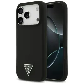 guess-silicone-triangle-logo-magsafe-etui-iphone-17-pro-max-czarny