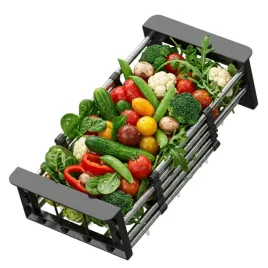 czarny-ociekacz-polka-organizer-na-warzywa-owoce-naczynia-do-zlewu-kuchenny