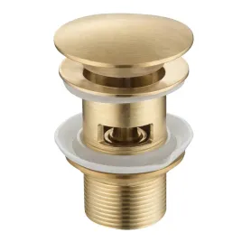 korek-umywalkowy-klik-klak-z-przelewem-mosiezny-zloto-szczotkowane