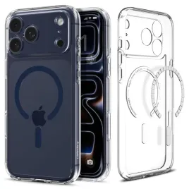 spigen-ultra-hybrid-mag-magsafe-etui-do-iphone-17-pro-clear-deep-blue