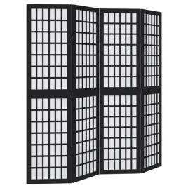 parawan-pokojowy-4-panelowy-czarny-lite-drewno-paulowni