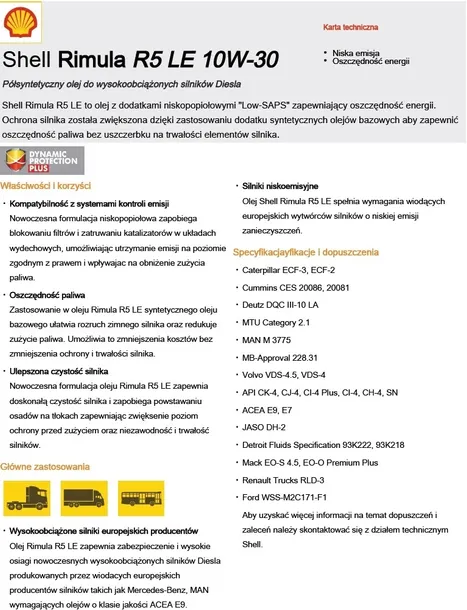 olej-shell-rimula-r5-le-10w30-20l-shell-pojemnosc-opakowania-20-l