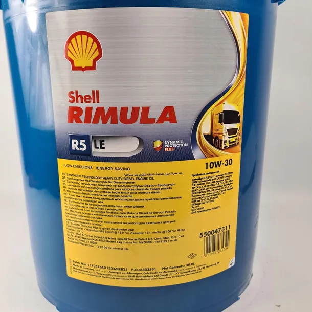 olej-shell-rimula-r5-le-10w30-20l-shell-specyfikacja-jakosciowa-acea-e7