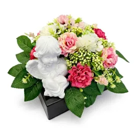 stroik-na-cmentarz-kompozycja-kwiatowa-na-grob-dziecka-z-aniolkiem