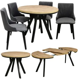 okragly-rozkladany-stol-z-maskownica-fi-90-do-190-4-welurowe-krzesla