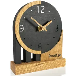 zegar-stojacy-czarny-drewniany-black-oak-cichy-analogowy-na-komode