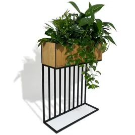 kwietnik-stojacy-metalowy-loft-debowy-drewniany-harmonic-wysoki-62x22x80