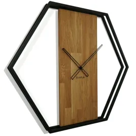 zegar-debowy-drewniany-loft-hexagon-metal-80cm-3d-czarny-do-salonu-cichy