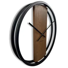 zegar-scienny-okragly-debowy-loft-oval-brazowy-metal-50cm-cichy-do-salonu