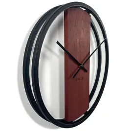 zegar-scienny-okragly-debowy-loft-oval-mahon-50cm-czarny-do-salonu-cichy