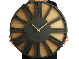 duzy-zegar-scienny-czarny-roman-loft-50cm-cichy-do-salonu-drewniany