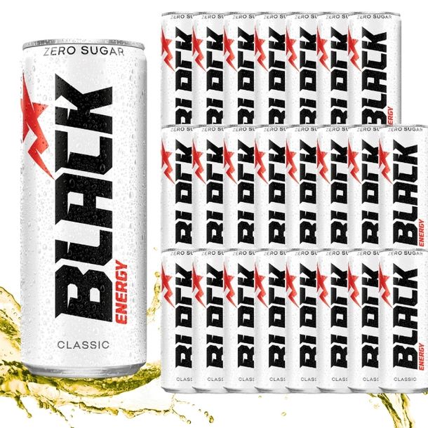 Black Energy Zero Sugar energy drink bez cukru puszka z kaucją 24x250ml