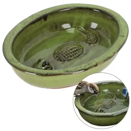 zielone-poidelko-na-wode-dla-ptakow-ceramiczne-krokodyl-dekoracje-ogrodowe