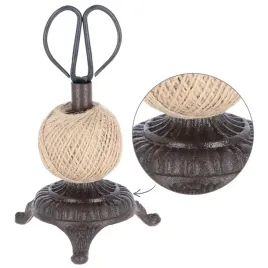 ozdobny-stojak-zeliwny-ze-sznurkiem-i-nozyczkami-vintage-do-kwiatow-uchwyt