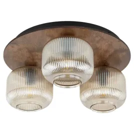 lampa-sufitowa-brazowa-3xe14-oswietlenie-do-sypialni-salonu-pokoju-3-klosze