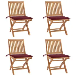 skladane-krzesla-ogrodowe-z-poduszkami-4-szt-drewno-tekowe