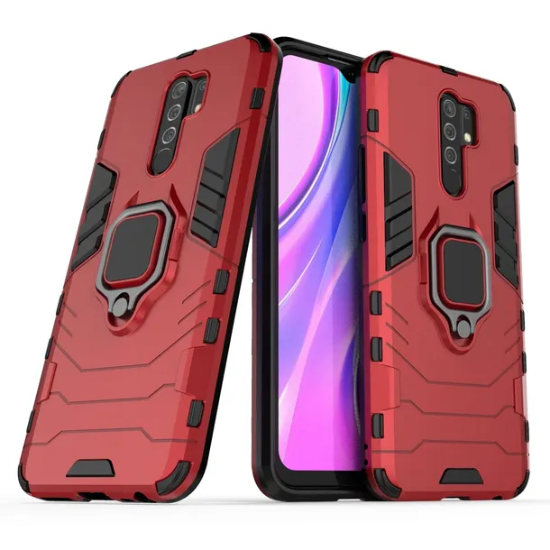 etui-do-xiaomi-redmi-9-spacecase-x-ring-pancerne-kolor-czerwony