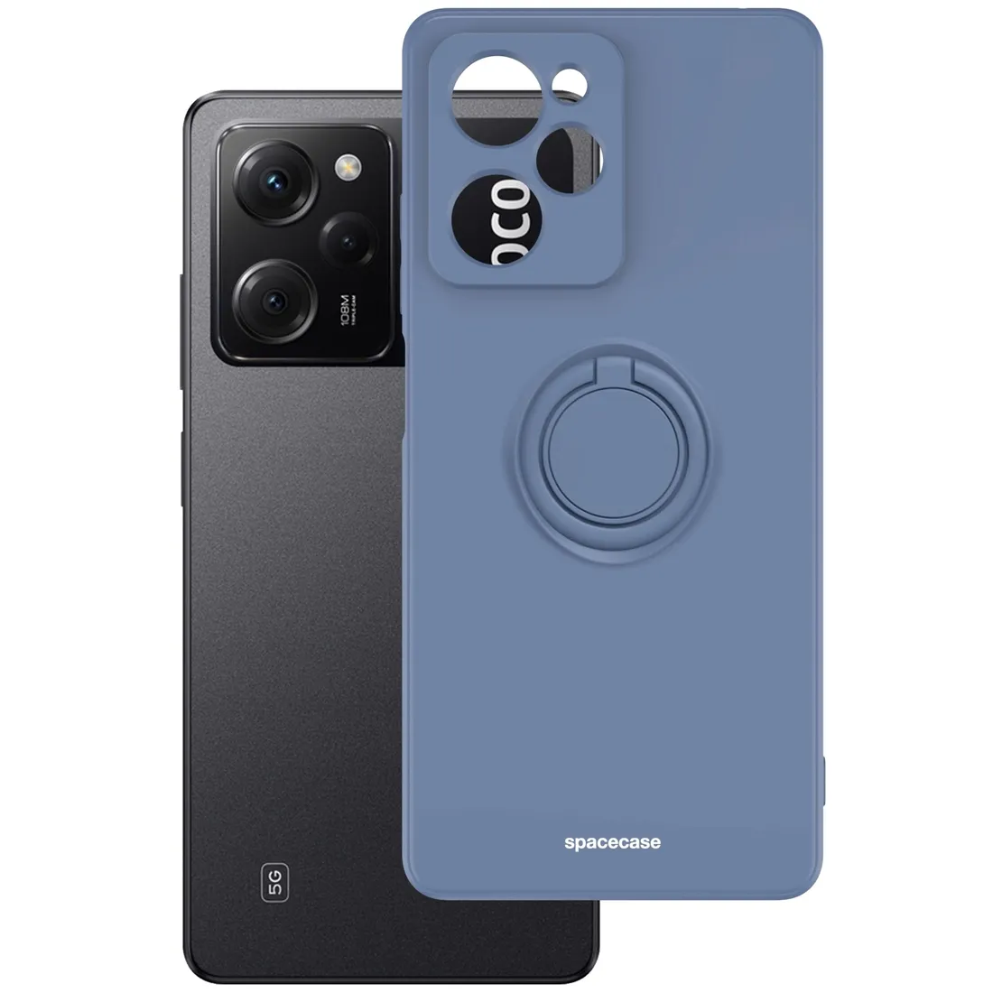 etui-matowe-do-poco-x5-pro-5g-spacecase-silicone-ring-case-silikonowe