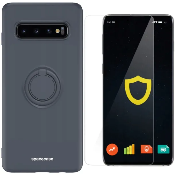 etui-matowe-do-galaxy-s10-plus-spacecase-silicone-ring-silikonowe-folia-stan-opakowania-oryginalne