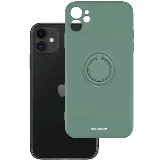 etui-matowe-do-iphone-11-spacecase-silicone-ring-silikonowe-szklo-kolor-zielony
