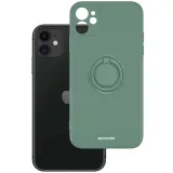etui-matowe-do-iphone-11-spacecase-silicone-ring-silikonowe-szklo-kolor-zielony
