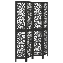 parawan-pokojowy-4-panelowy-czarny-lite-drewno-paulowni