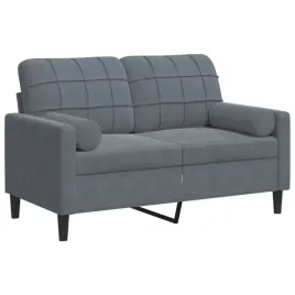 2-osobowa-sofa-z-poduszkami-ciemnoszara-120-cm-aksamit