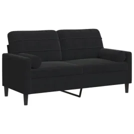 2-osobowa-sofa-z-poduszkami-czarna-140-cm-aksamit