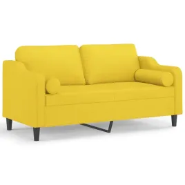 2-osobowa-sofa-z-poduszkami-jasnozolta-140-cm-tkanina