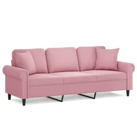 3-osobowa-sofa-z-poduszkami-rozowa-180-cm-aksamit