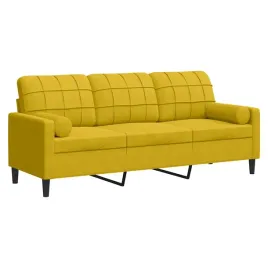 3-osobowa-sofa-z-poduszkami-zolta-180-cm-aksamit