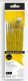 pedzle-daler-rowney-simply-mixed-media-zestaw-10-szt