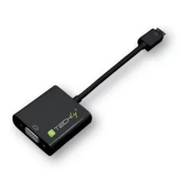techly-302921-adapter-kablowy-hdmi-type-c-mini-vga-d-sub-czarny