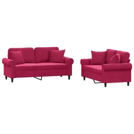 sofa-2-osobowa-aksamitna-winna-czerwien-140-cm