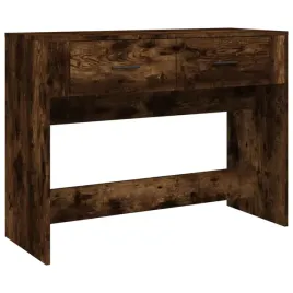 stolik-konsolowy-z-2-szufladami-przydymiony-dab-100x39x75-cm