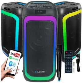 kolumna-aktywna-partybox-blaupunkt-pb06ac-karaoke-led-pilot-aux-usb-bt-fm