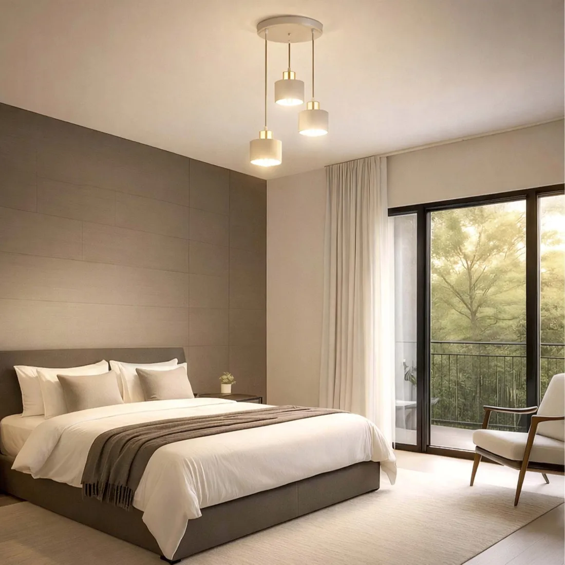 lampa-sufitowa-wiszaca-zyrandol-led-3x-e27-bezowa-zlota-loft-stan-nowy